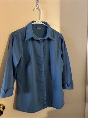 Light Blue Women's Button-Down Shirt by